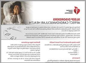 Sleep disorders fact sheet